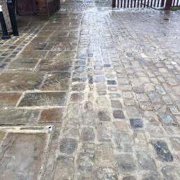 FINISHING WORKS Our expertise includes kerbs, path edgings, block paving, flagstones, final form aggregates, gravel margins, top soiling, turfing and decorative stone amongst other aspects of finishing works.